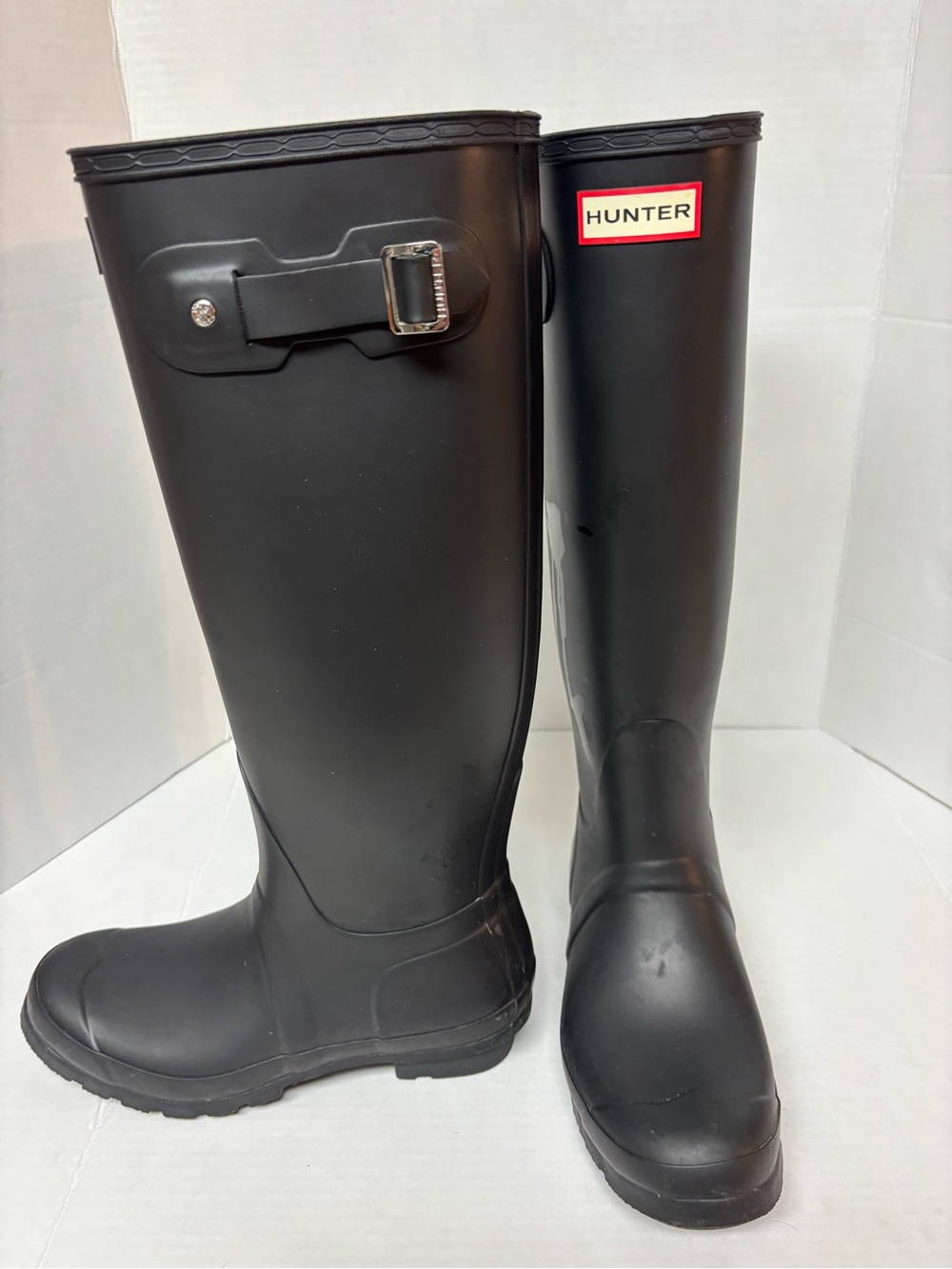 Hunter Matte Black Knee-High Rain Boots - Picture 3 of 5